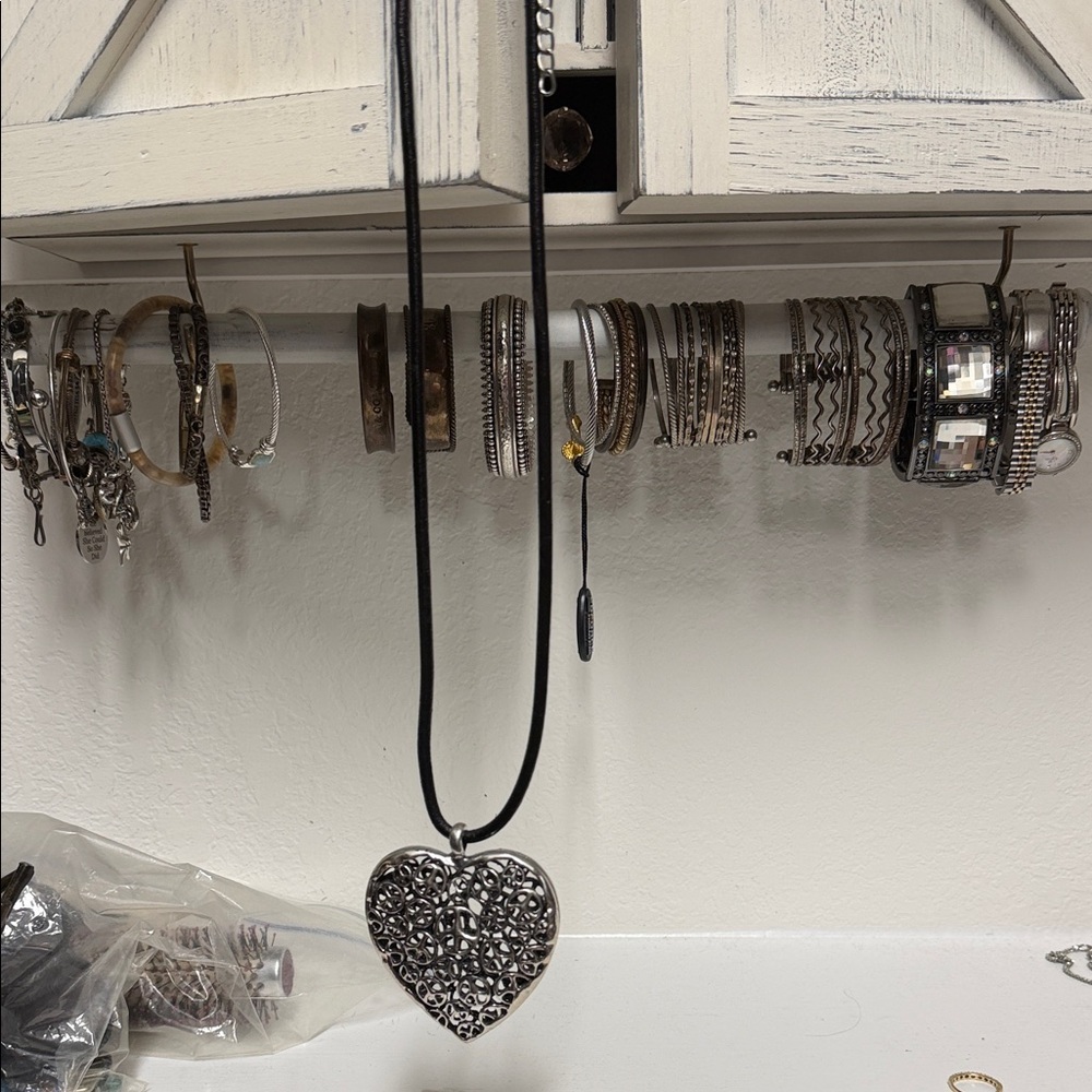 Silver Heart Pendant Necklace
